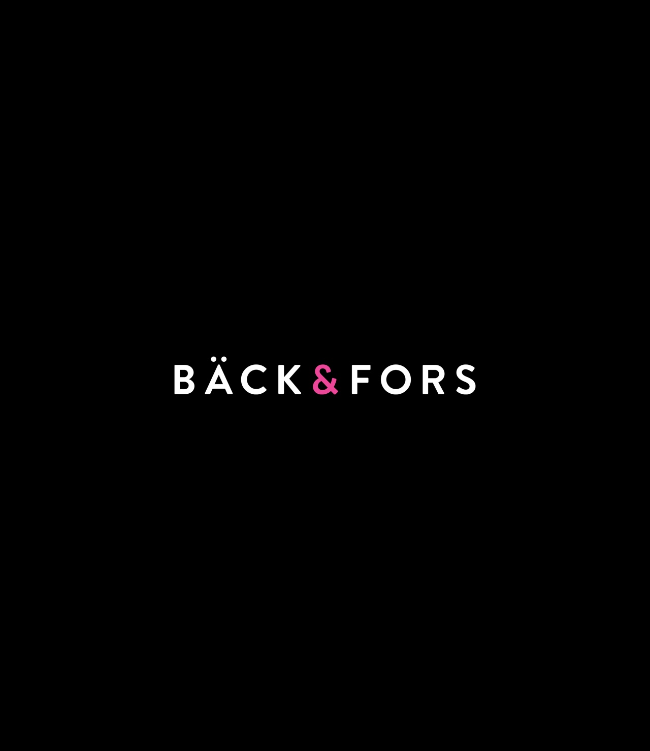 Logotype re-design suggestion for Bäck & Fors