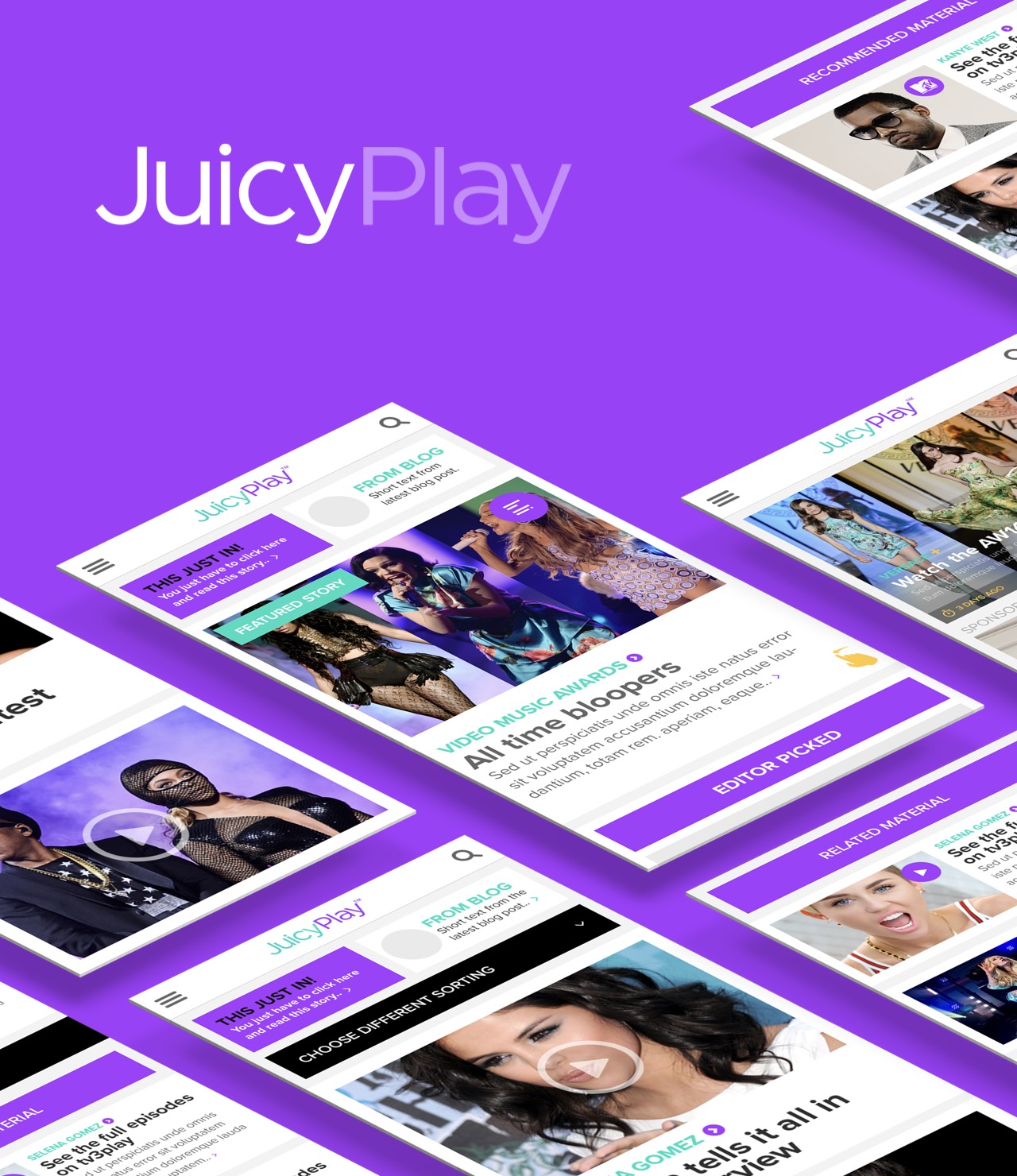 MTGx mobile design for JuicyPlay