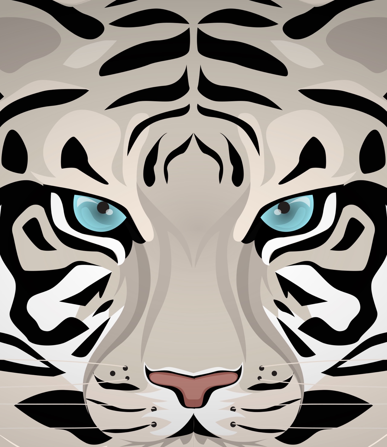 Stardoll white tiger illustration